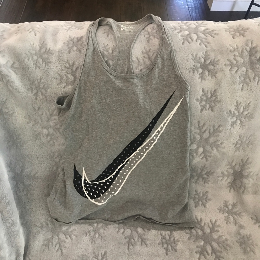 Nike tank, grey, size small